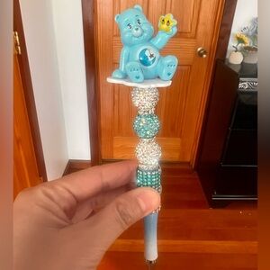 Blue Bear Beaded Pen